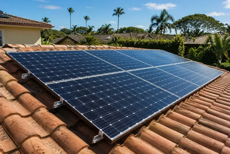 Installation de panneaux solaires à Colleret